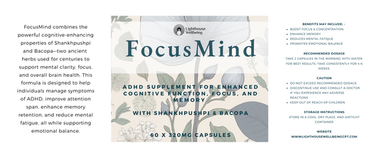 FocusMind - ADHD supplement for enhanced cognitive function, focus and memory