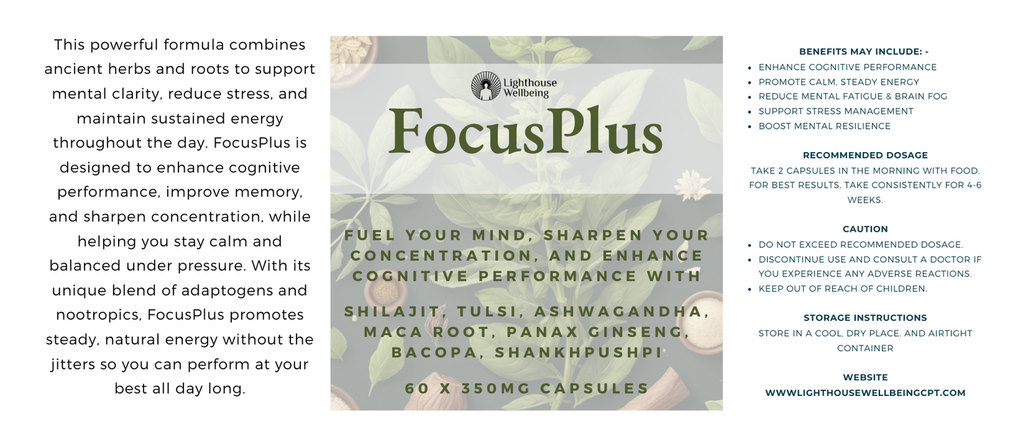 FocusPlus - Fuel your mind, sharpen your concentration and enhance cognitive performance